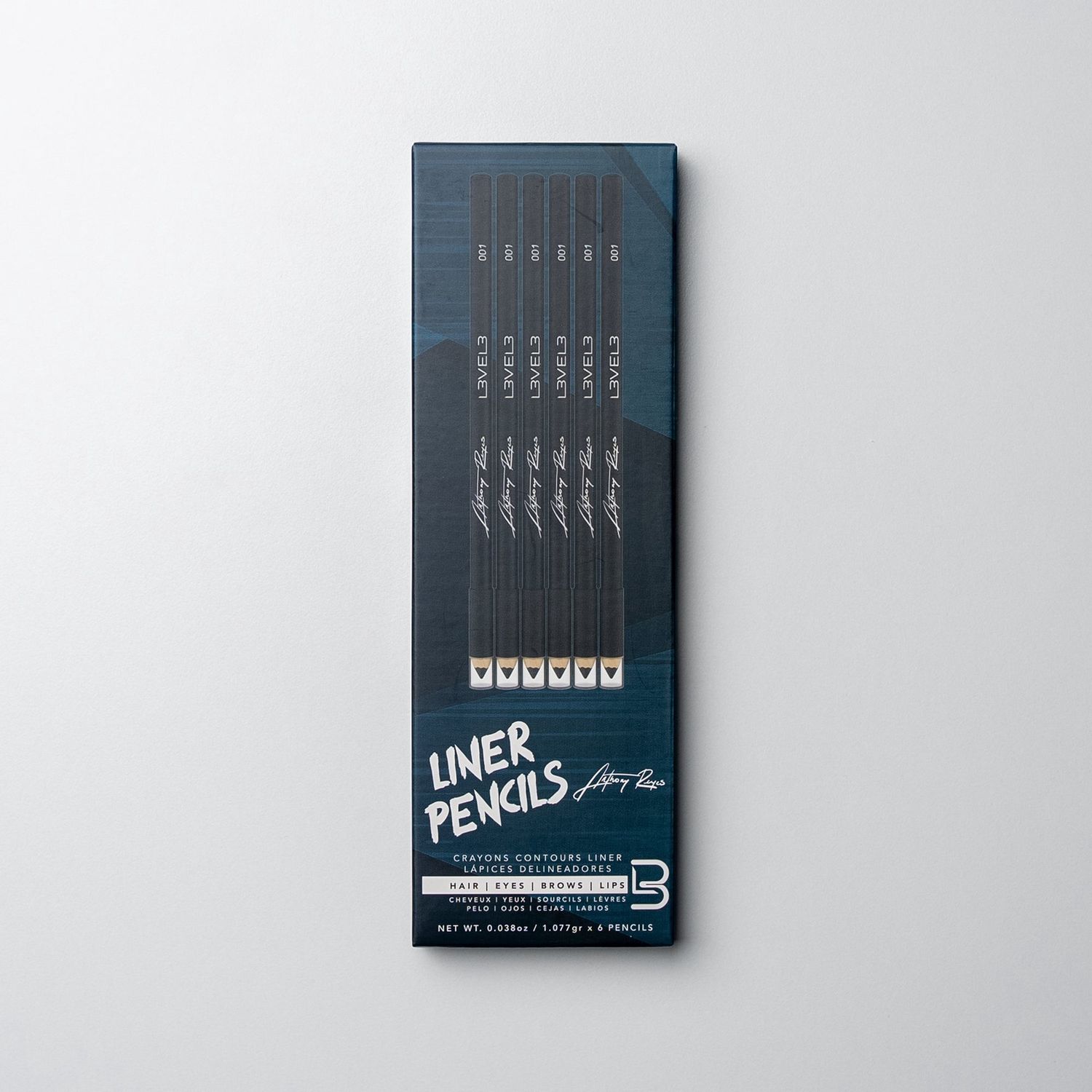 Lv3 Black Pencils 6 PC