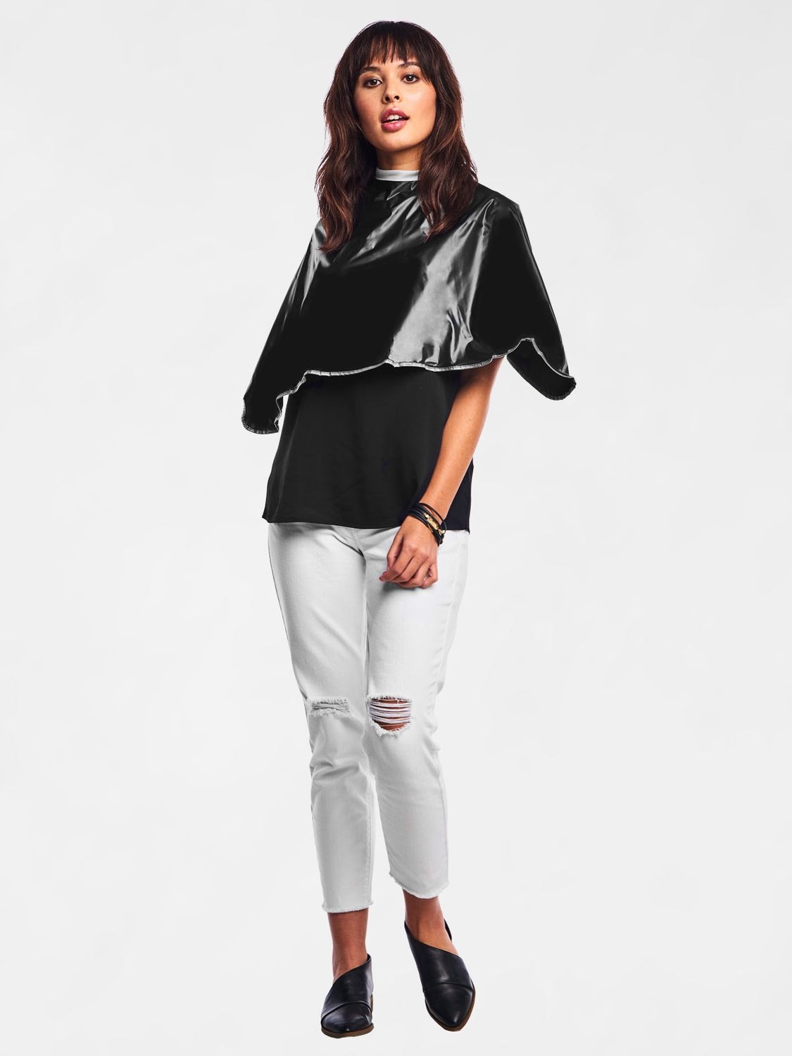 Betty Dain Vinyl Shortie Cape