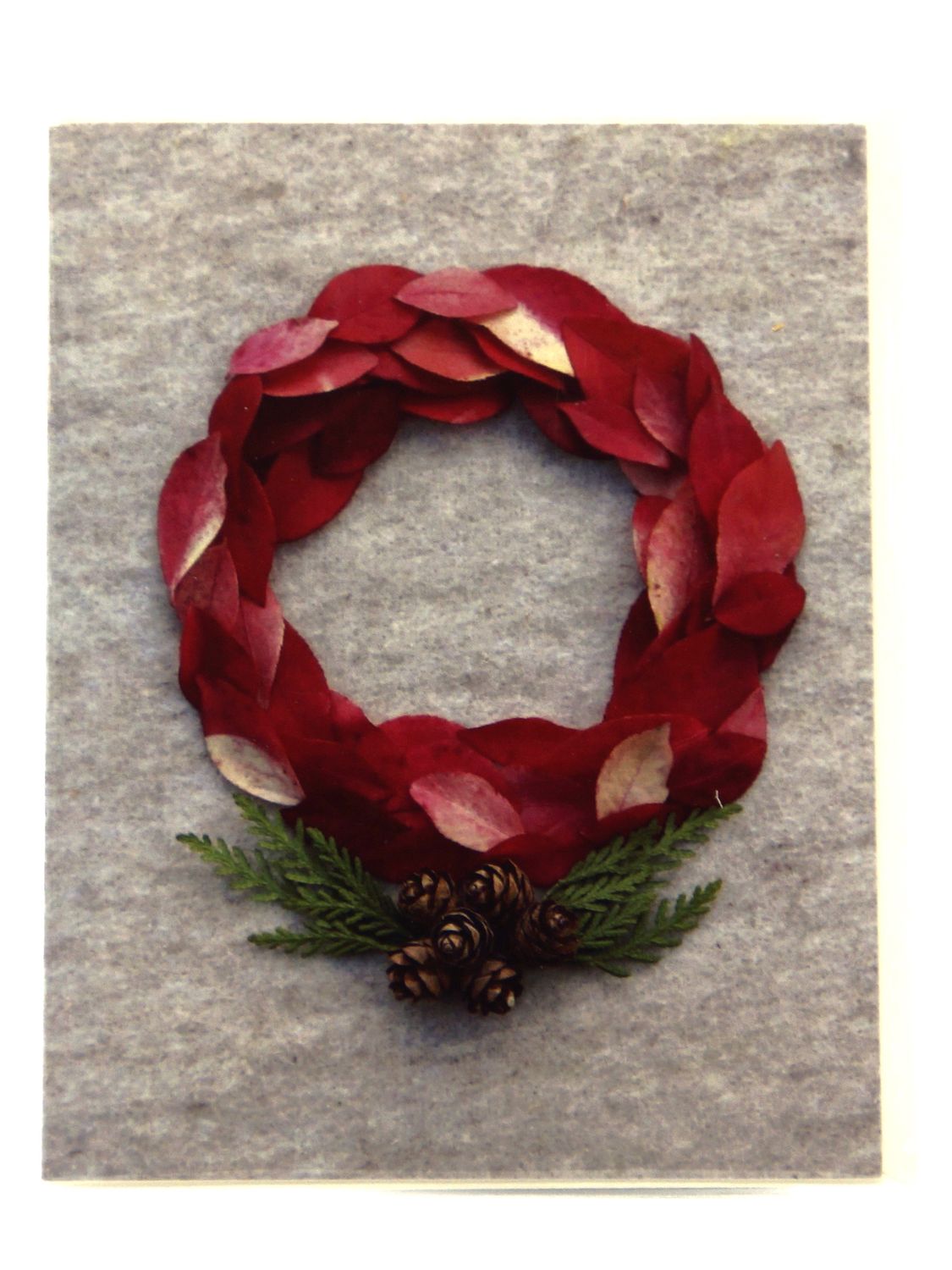      CC006 Christmas Wreath Card