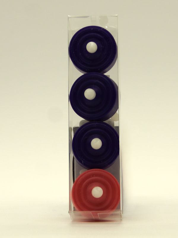    37954 LED Advent Tea Lights Purple and Pink Candles