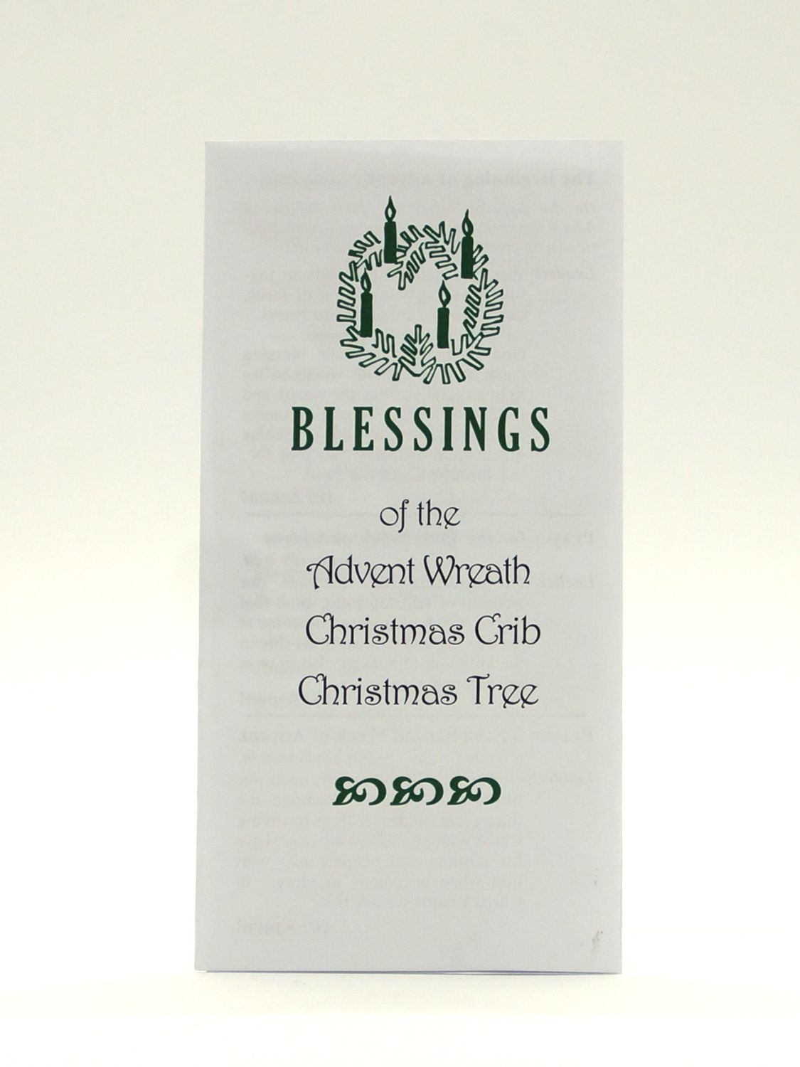     CA007 Blessings of Advent Wreath, Christmas Crib and Christmas Tree