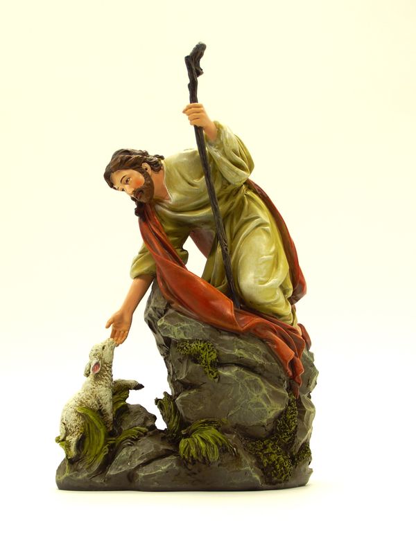 600401 Jesus with Lamb Figure