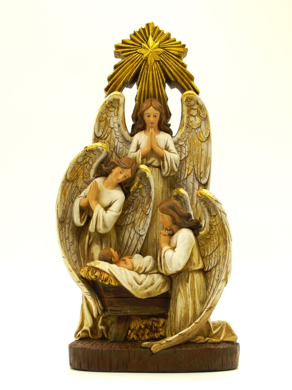      B3369 13&quot; AG Angels Adoration Figure