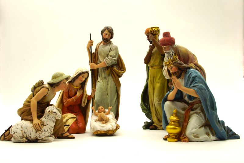      66510 9.5&quot;H 7-peice set, Nativity with Shepard 