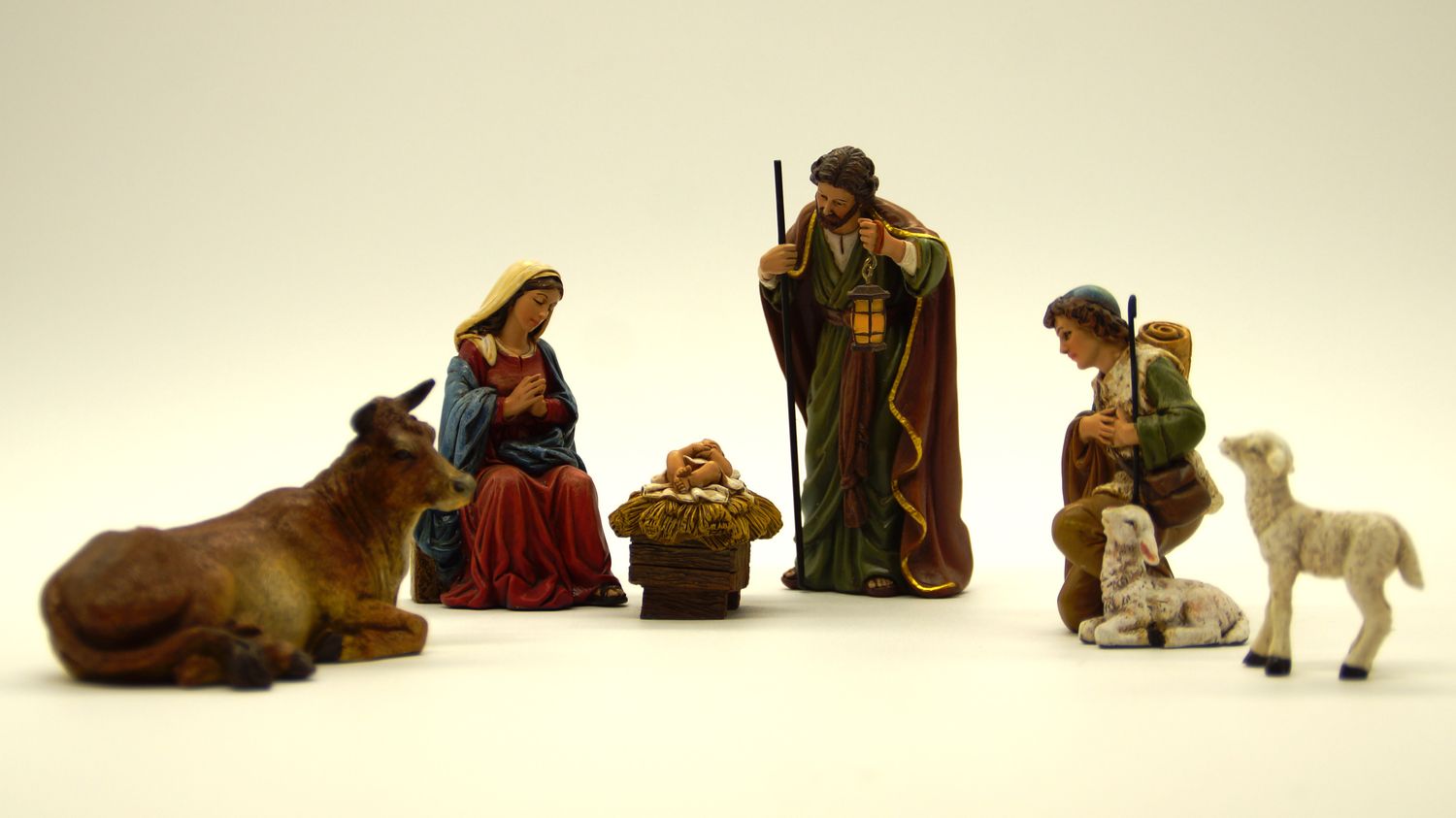 YC169 5in Michael Adams 6-piece Nativity Set