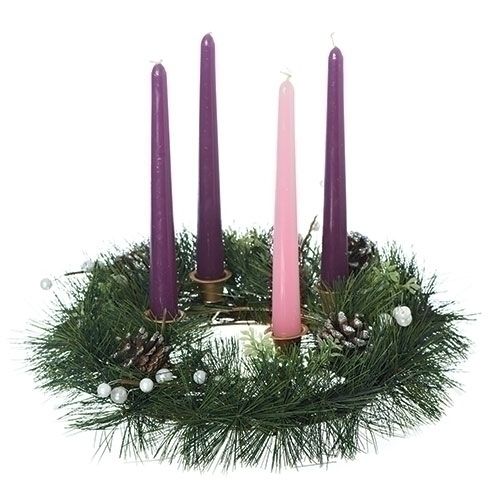 35890 14in Advent Pine Wreath