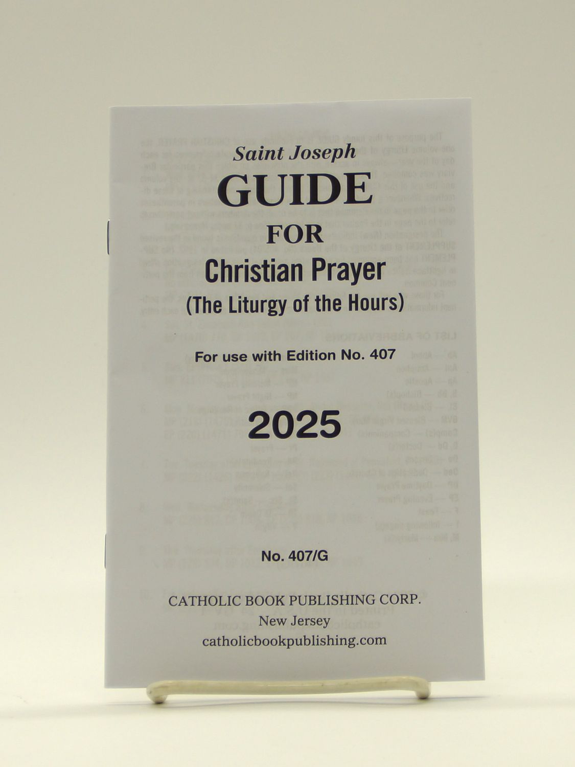      407/G Christian Prayer Guide 2025 LP