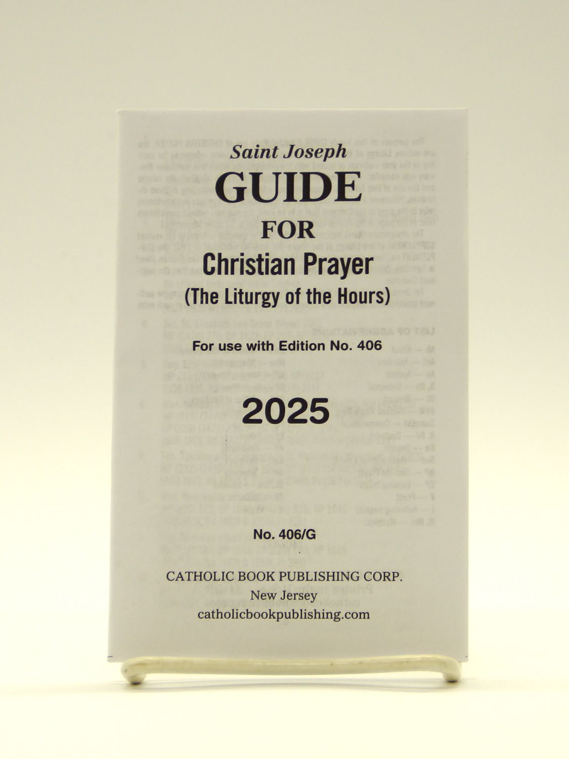      406/G Christian Prayer Guide 2025