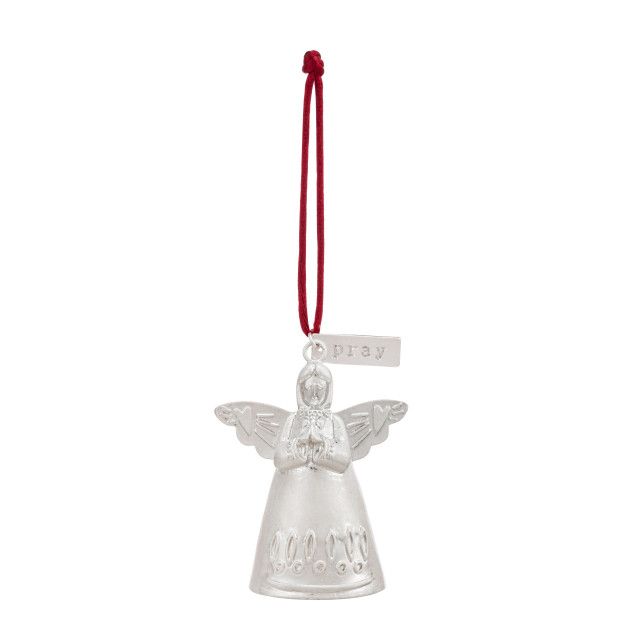      Pray Mini Angel Bell Metal