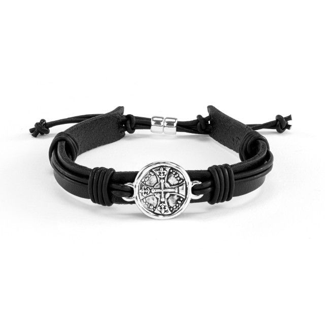      Men&#39;s Cross Bracelet (Black)