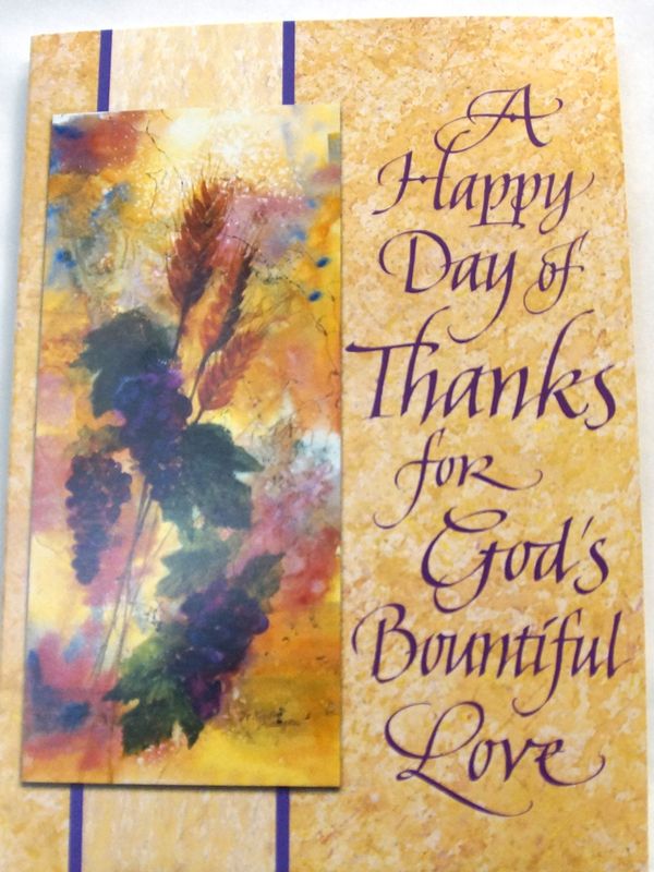 CB1363 A Happy Day of Thanks for God&#39;s Bountiful Love