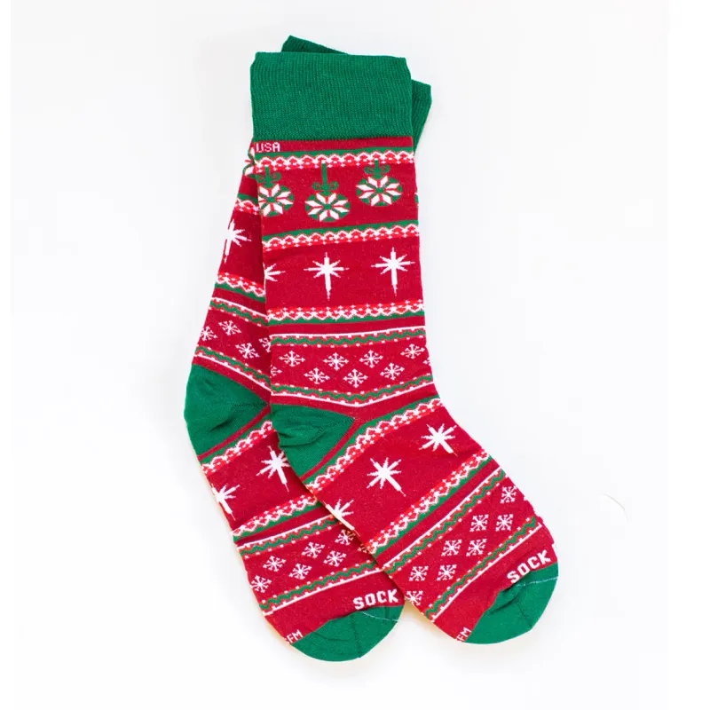      SR0697 Christmas Sweater Sock Religious