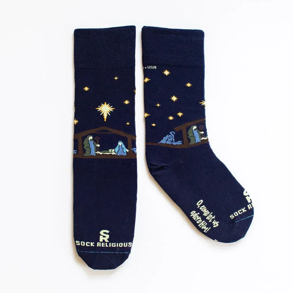      SR0227 Nativity Sock Religious