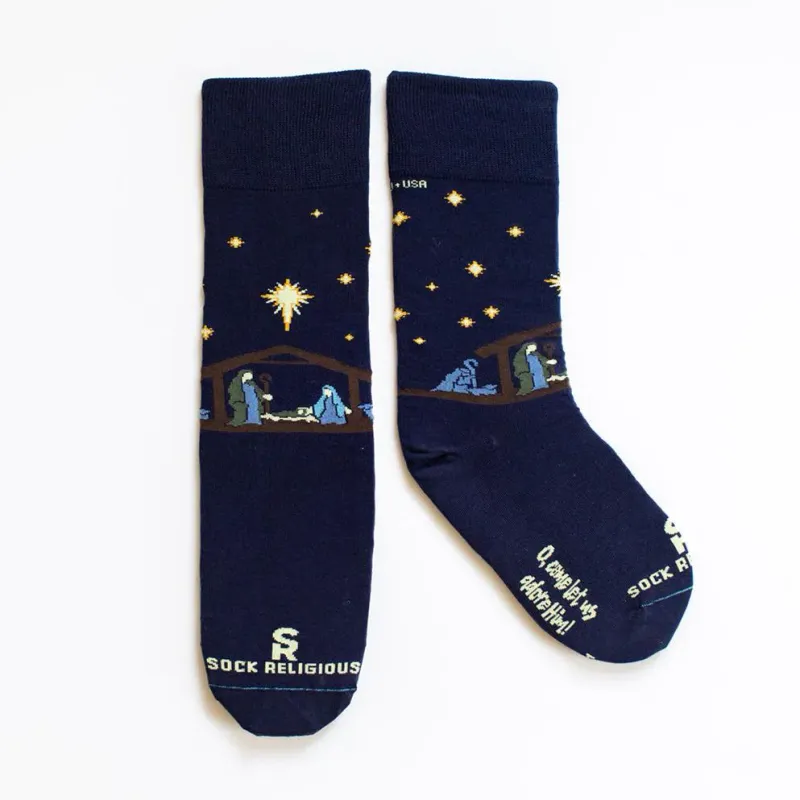      SR0227 Nativity Sock Religious
