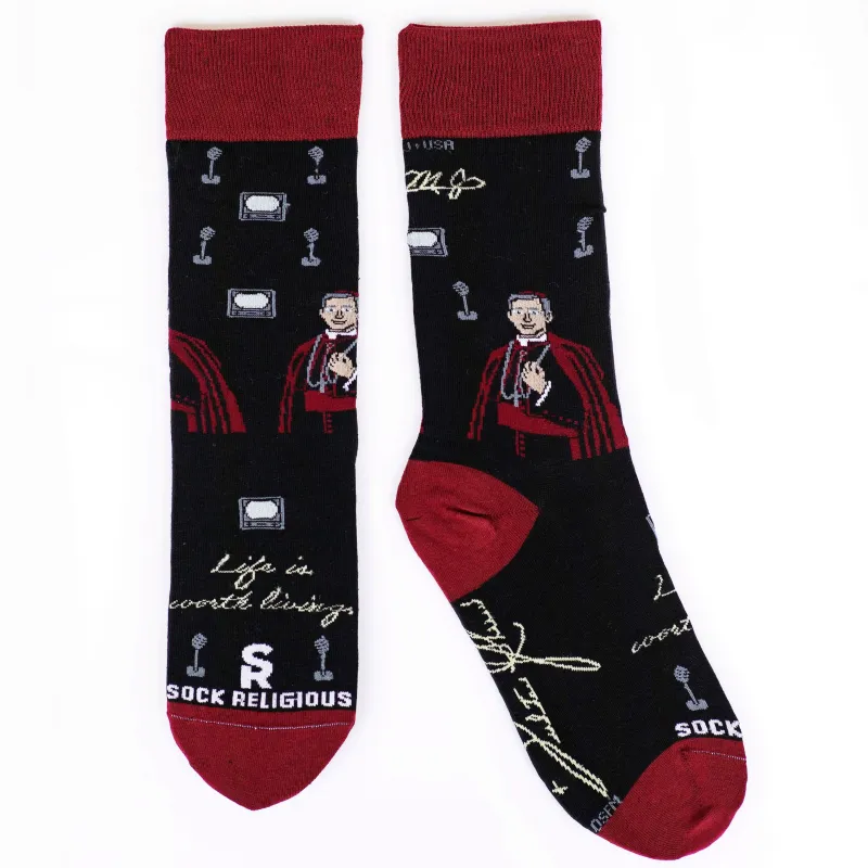      SR0217 Archbishop Fulton Sheen Sock Religious
