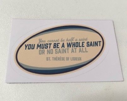      CM18 You Cannot Be Half a Saint....(Lisieux)