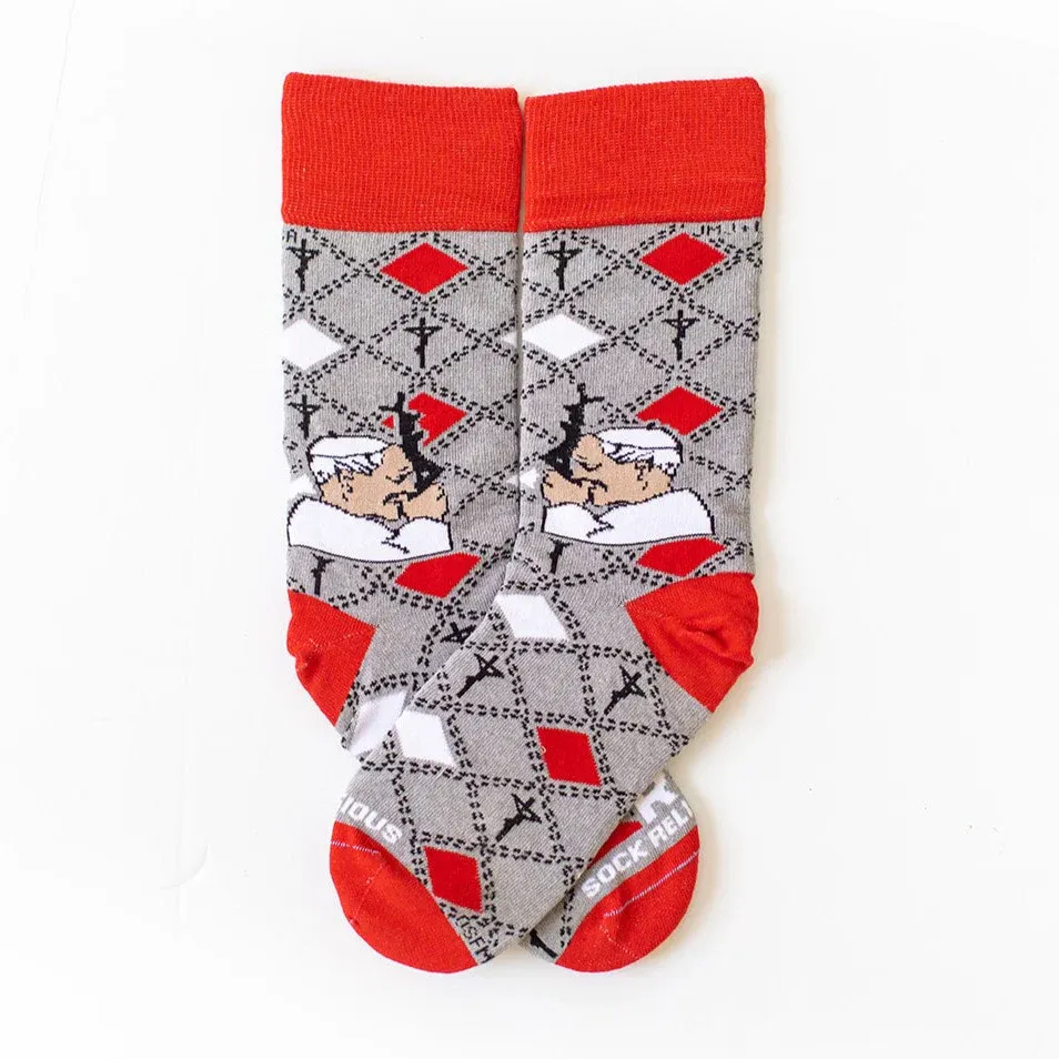      SR0027 St. John Paul ll Sock Religious