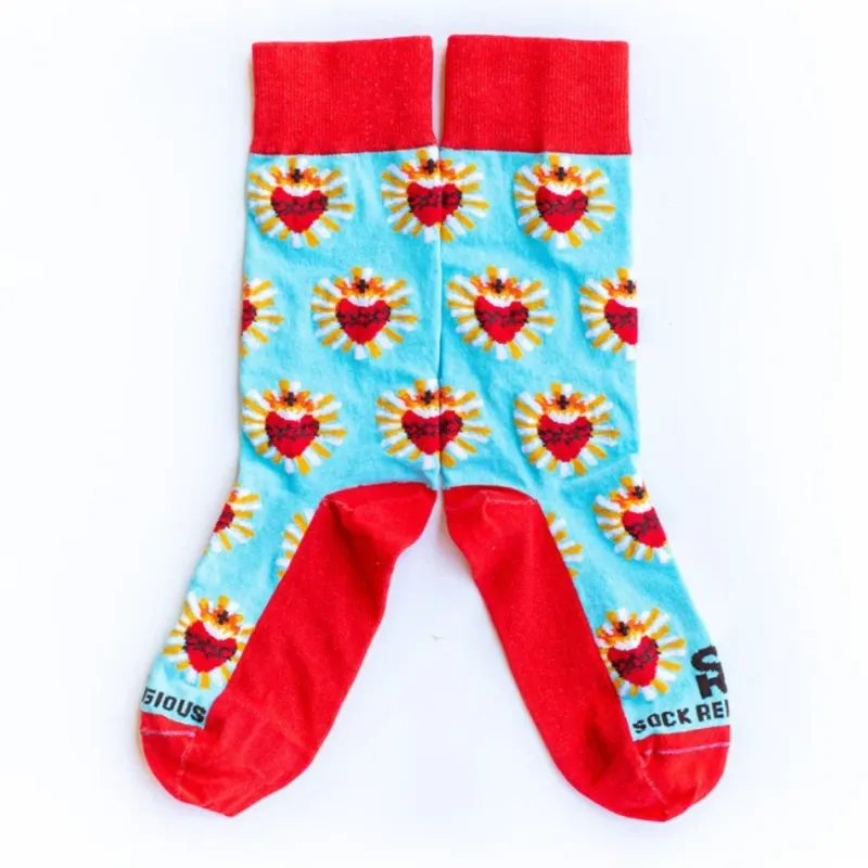      SR0467 Sacred Heart Sock Religious