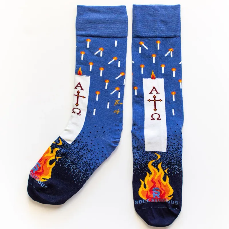      SR0737 Easter Vigil Sock Religious