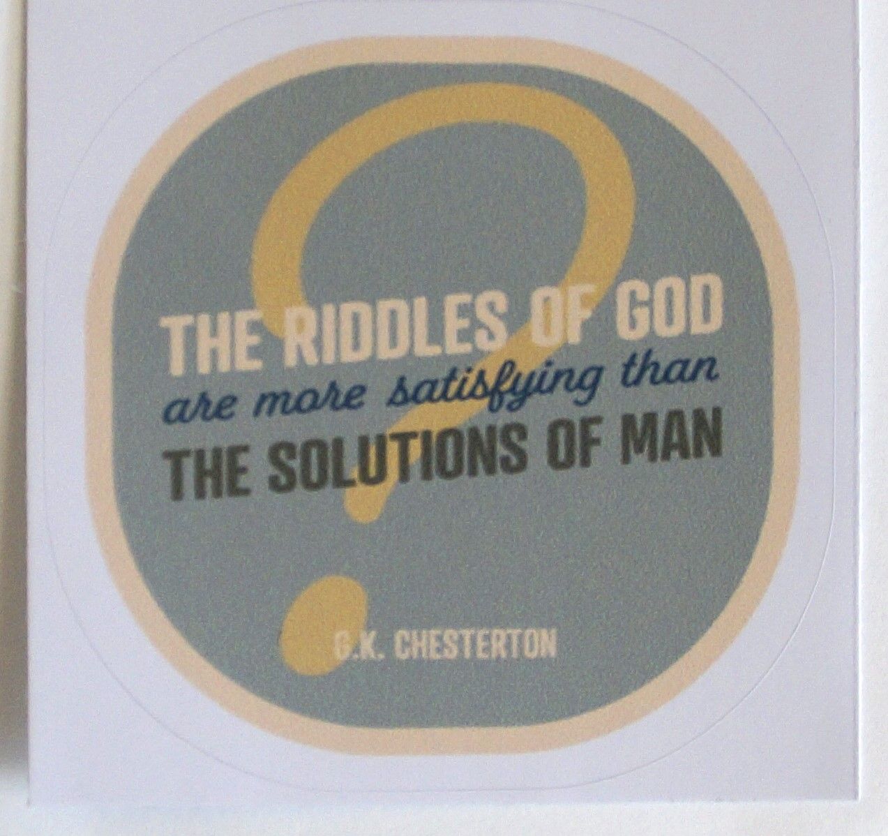 CM07 The Riddles of God (Chesterton)