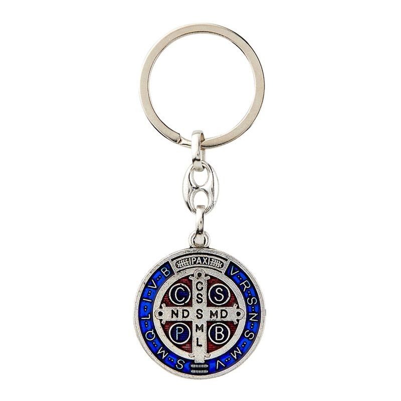     BK-18244 Saint Benedict Keychain