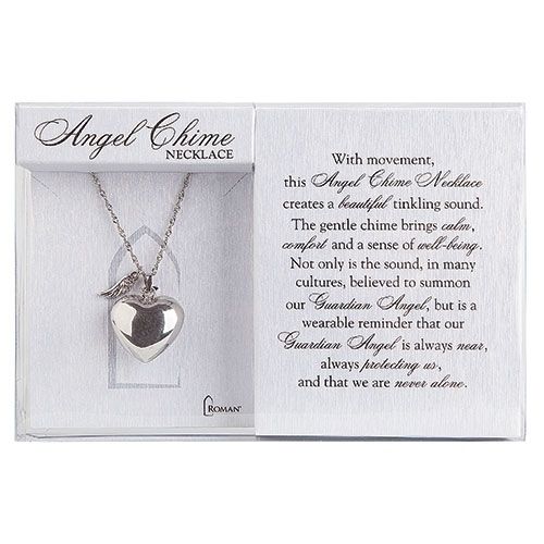      13546 36in Heart Angel Chime Necklace