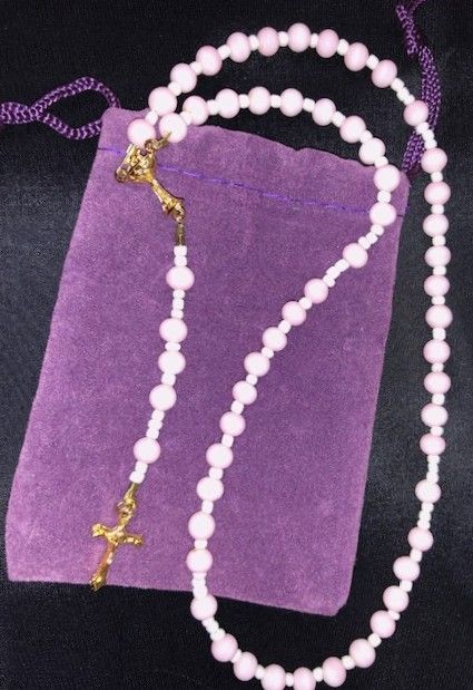 PAT02 Handmade Cord Rosary with Case