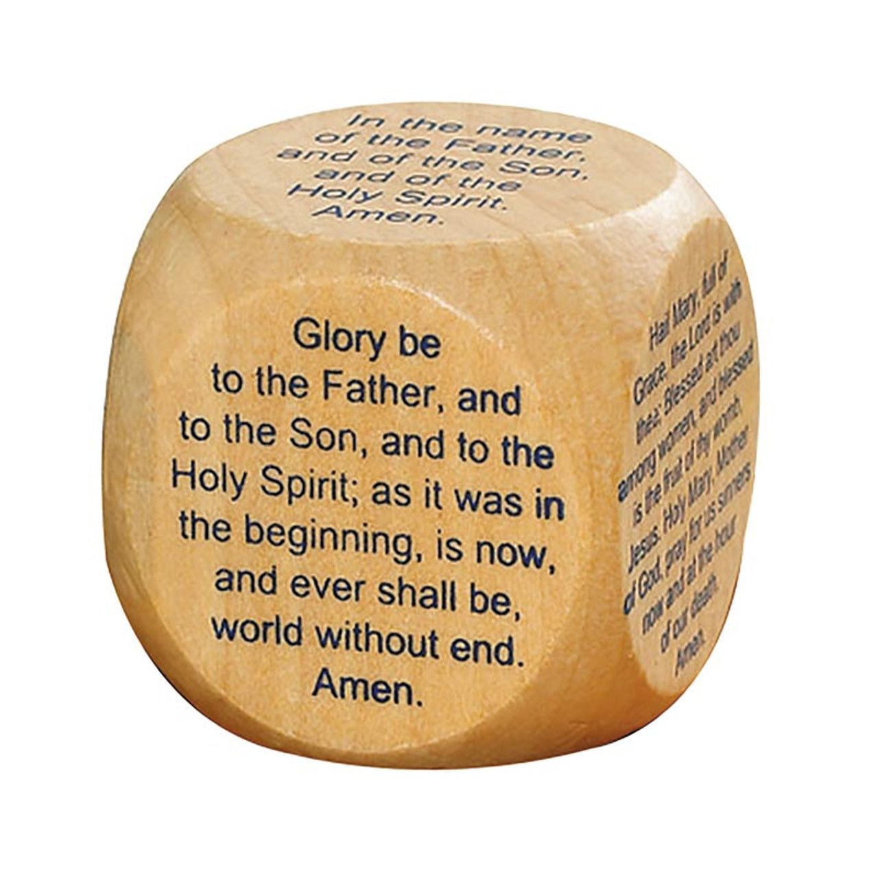 RC968 Large Prayer Cube Six Favorite Catholic Prayers