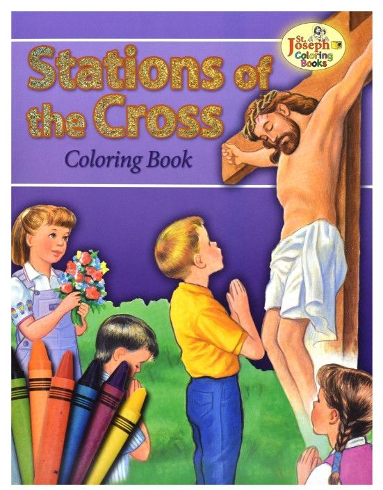      689 Stations of the Cross Coloring Book