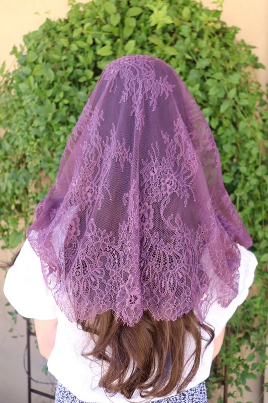 Francisca Infinity Veil in Wine Purple