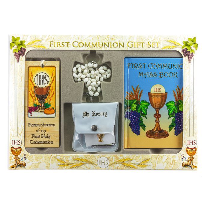      5267 Chalice White First Communion 6 pc set