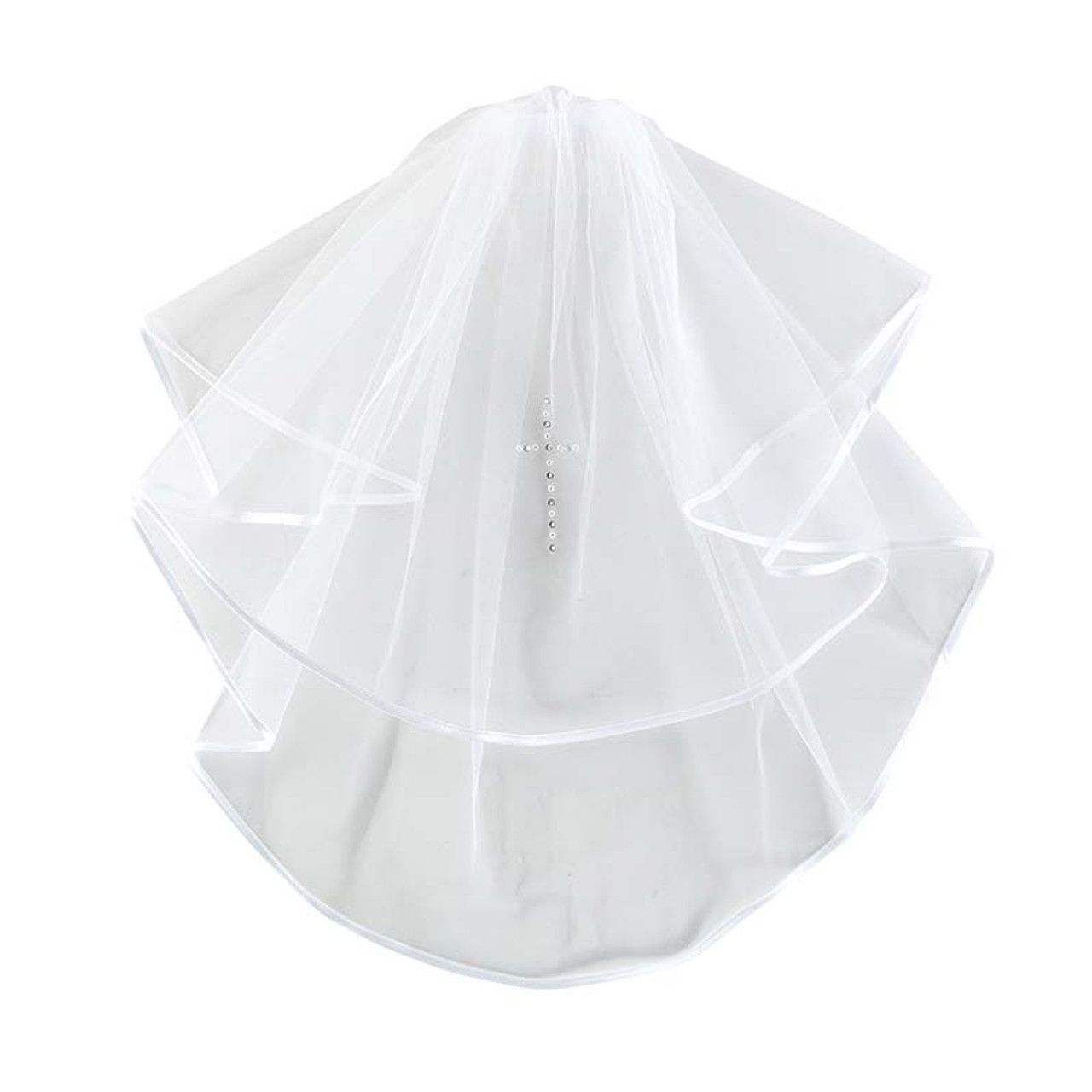      F2021 First Communion Veil Rose