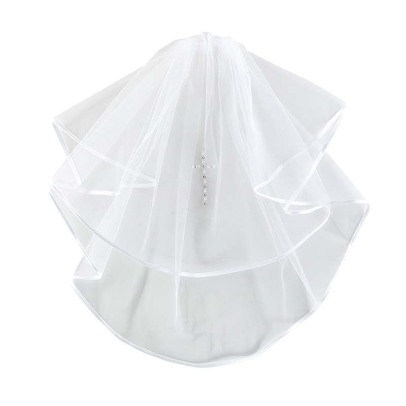      F2021 First Communion Veil Rose