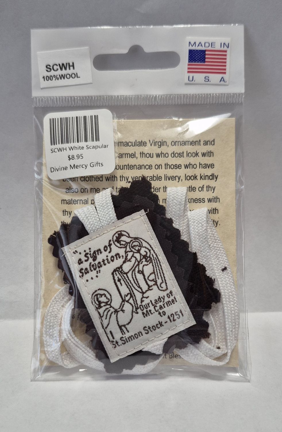      SCWH White Scapular