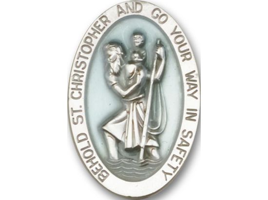 1051EV  Saint Christopher Visor Clip