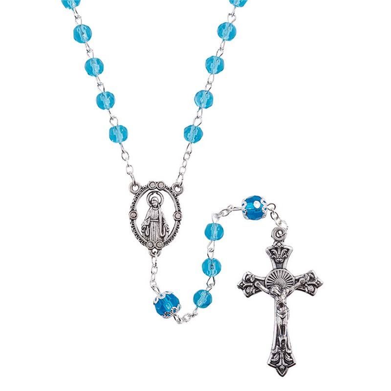      D1303Mar Birthstone Rosary