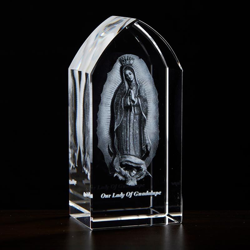 JC-4415 Etched Glass - Our Lady of Guadalupe