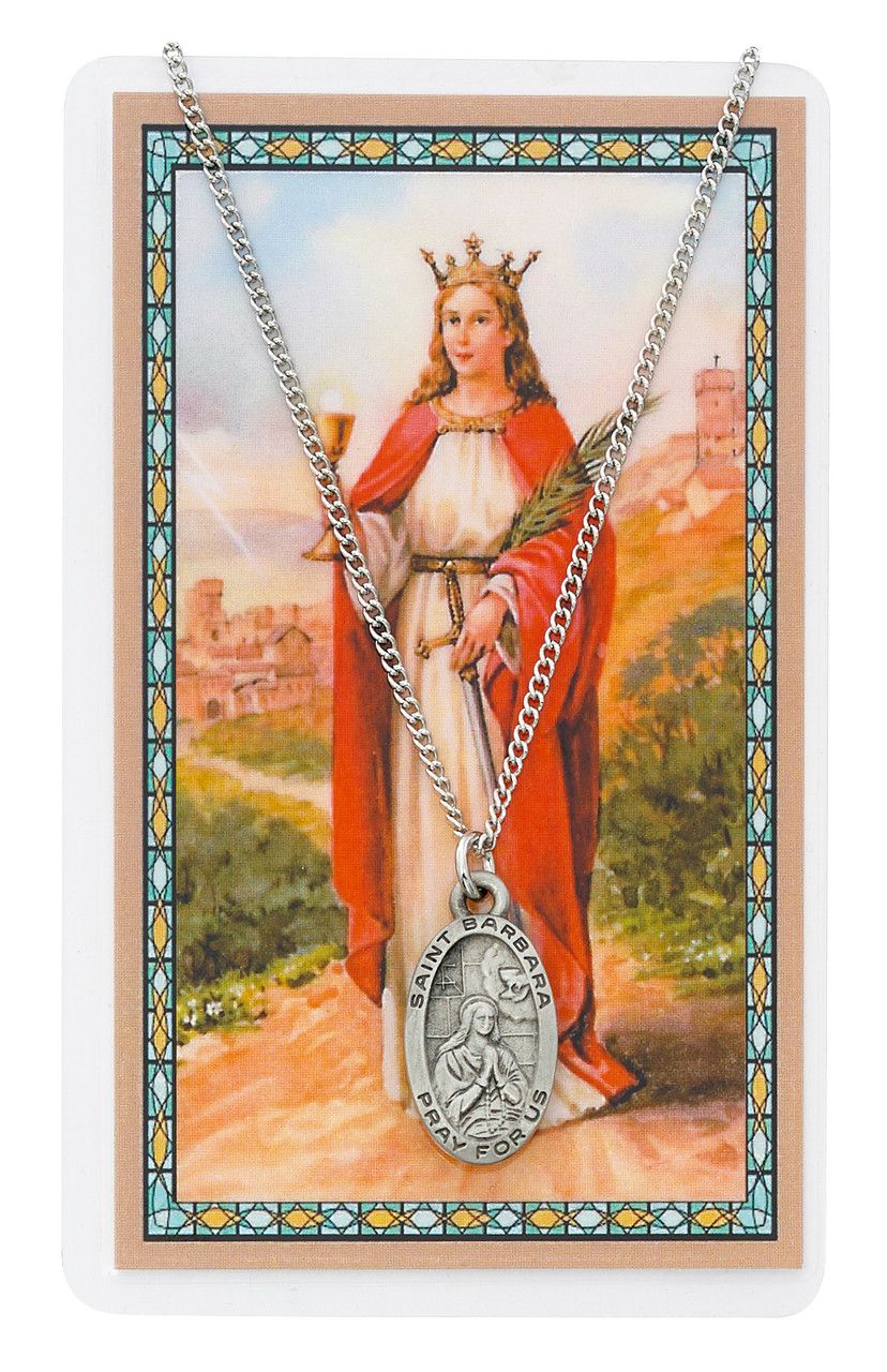 PSD500BA St. Barbara Prayer Card Set