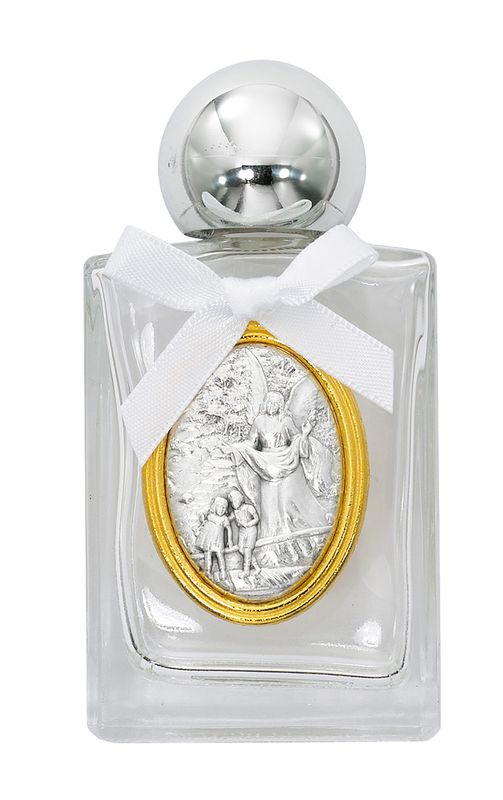      94-16W Guardian Angel Glass Holy Water Bottle