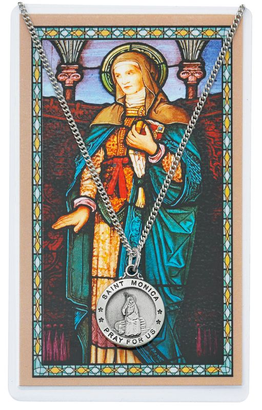PSD600MN Saint Monica Prayer Card Set