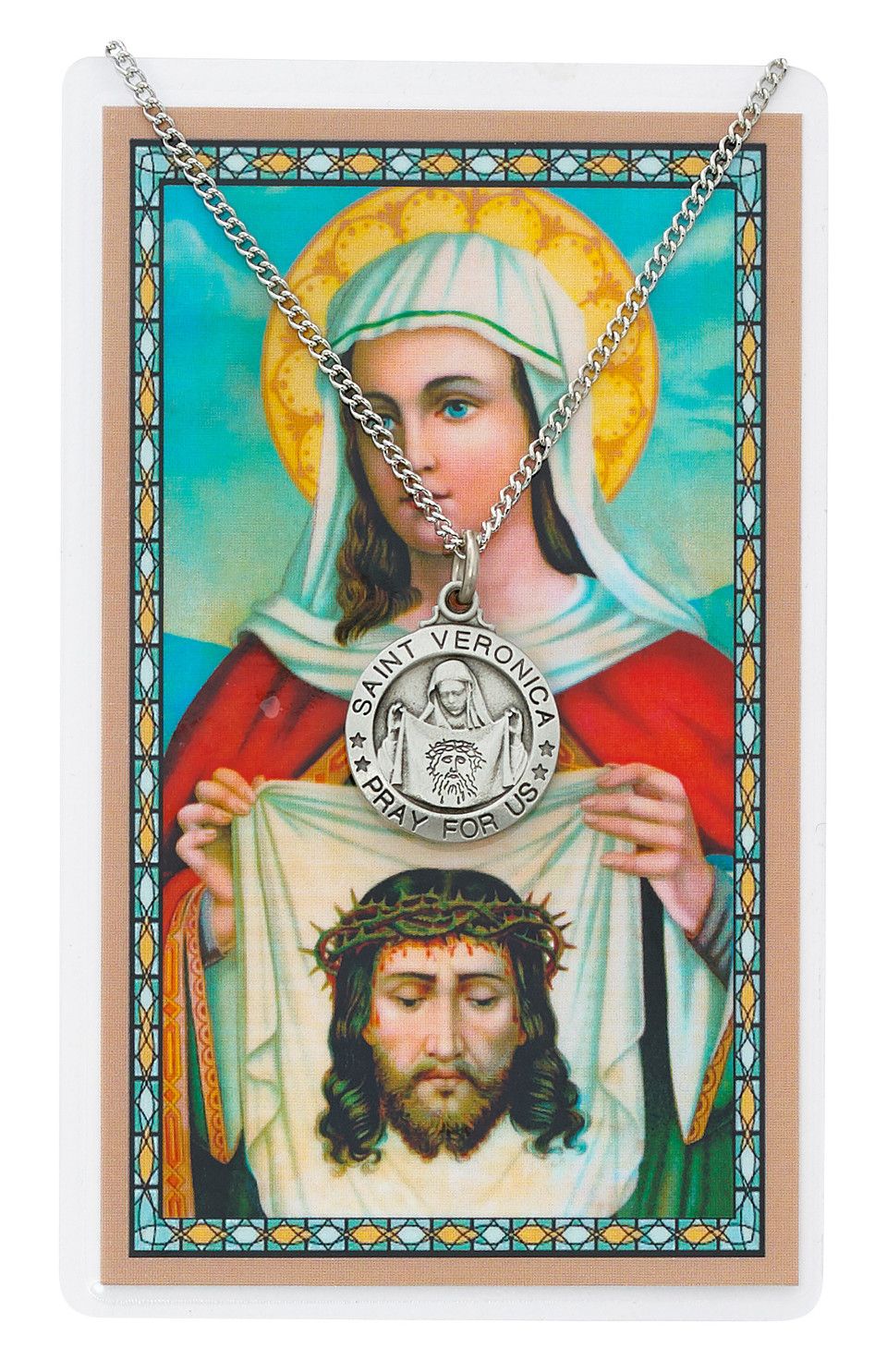 PSD600VE St. Veronica Prayer Card Set