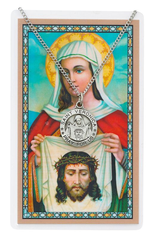 PSD600VE St. Veronica Prayer Card Set