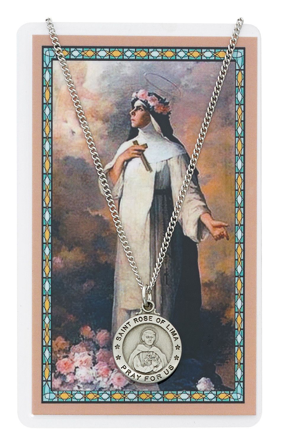 PSD600RS St. Rose of Lima Prayer Card Set