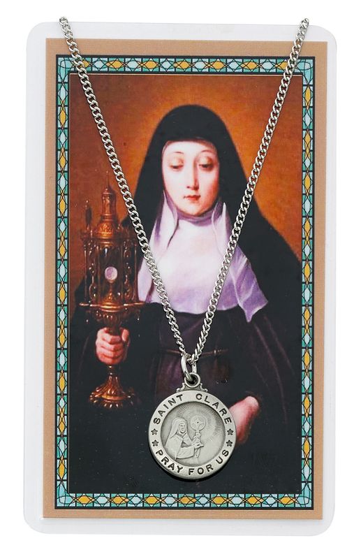 PSD600CL St. Clare Prayer Card Set