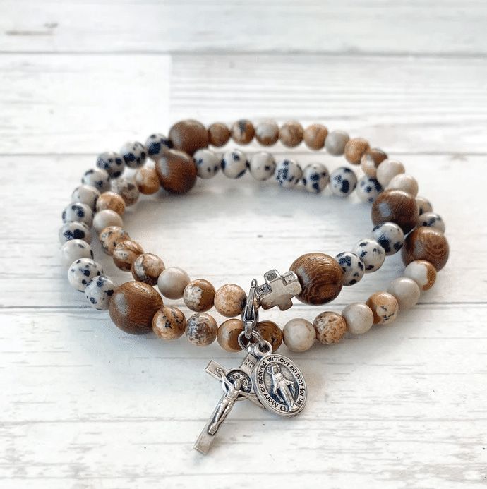 Kolbe Rosary Bracelet Stretch and Wrap