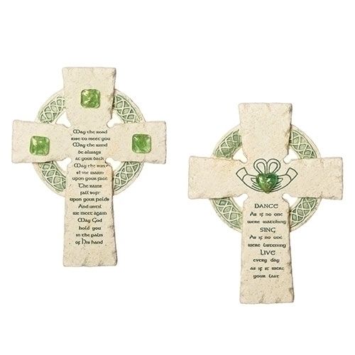 47711 6.5in Irish Faithstone Celtic Cross