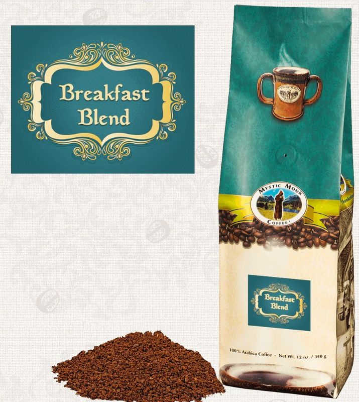      CBBL Mystic Monk Breakfast Blend 12 oz Ground Coffee