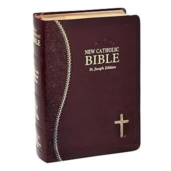      608/19BG Saint Joseph New Catholic Bible Gift Edition Burgundy