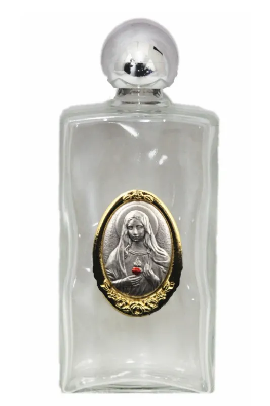 WB13-IHM Immaculate Heart of Mary Holy Water Bottle