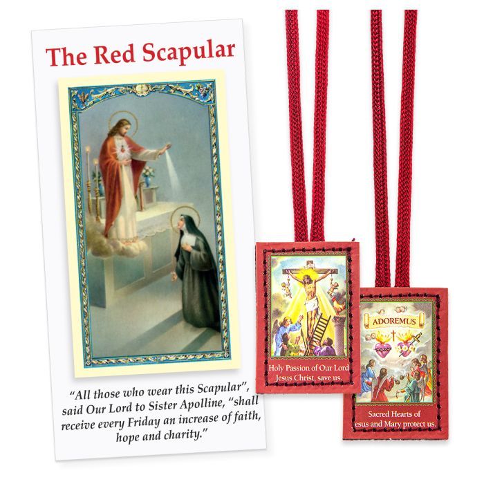      1524 Red Scapular of the Passion
